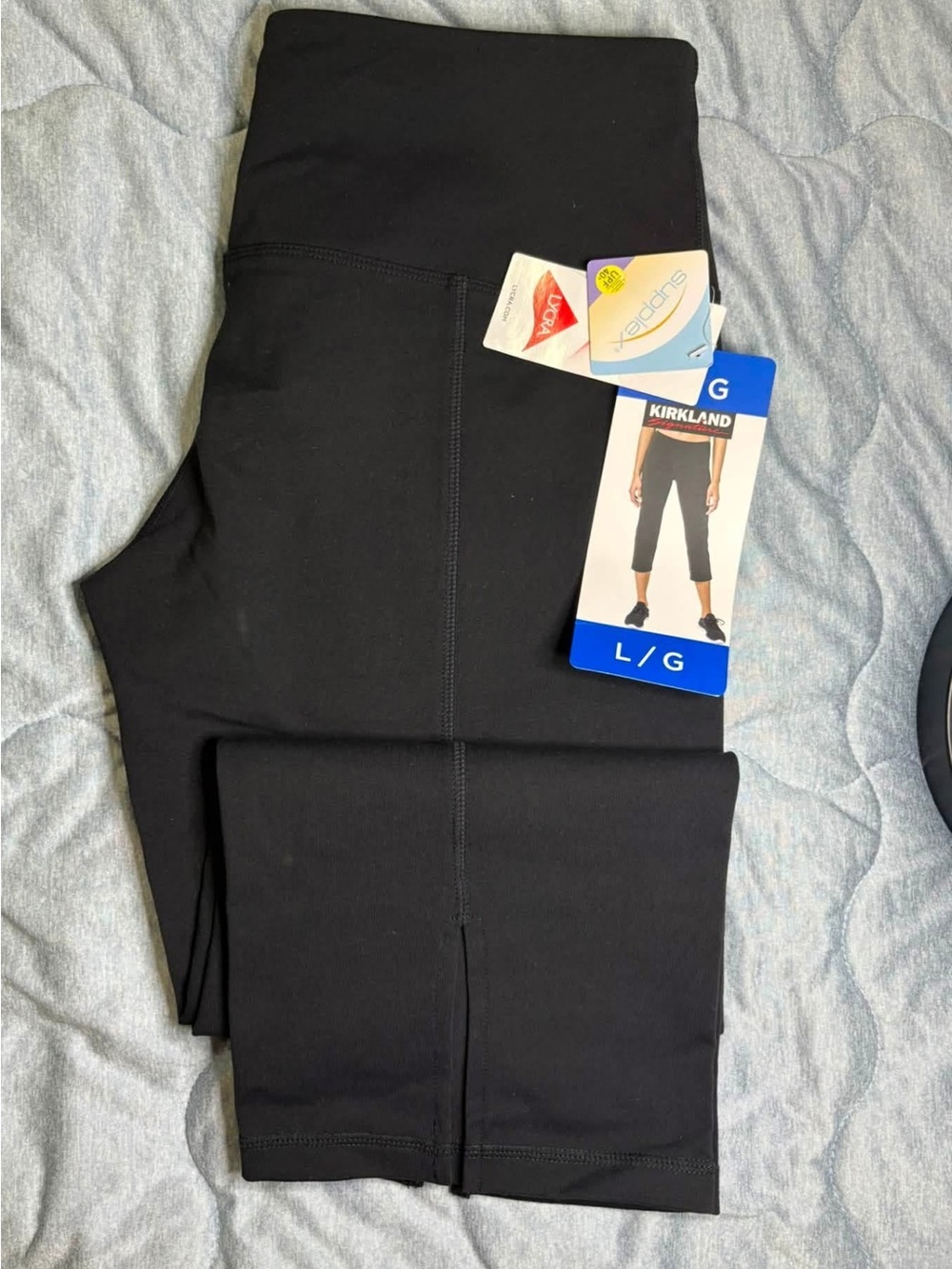 Kirkland Signature Black Girls' Capri Leggings